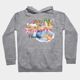 Christmas gingerbread train Hoodie